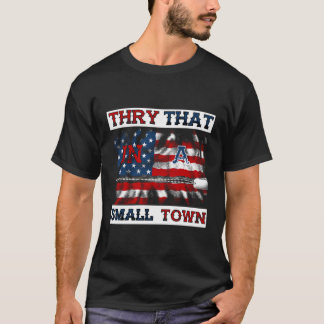 T-shirt Vintage Essayez-Le Dans Ma Ville Drapeau Américain