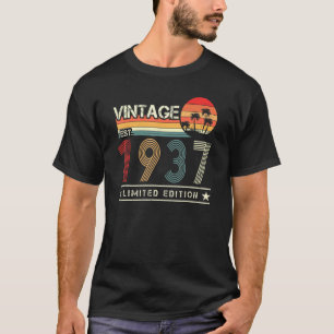 T-shirt Vintage Est 1937 85e anniversaire 85 ans