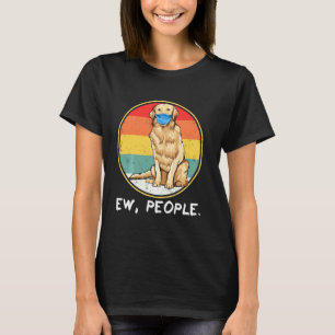 T-shirt Vintage Ew People Golden Retriever