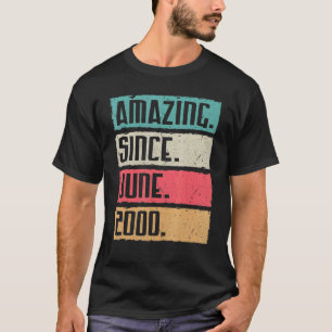 T-shirt Vintage Extraordinaire depuis juin 2000 Joyeux ann