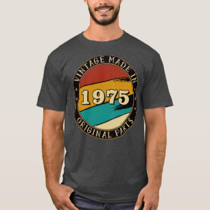 T-shirt Vintage Fabriqué En 1975 Pièces Originales