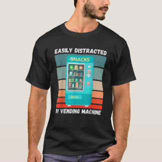 T-shirt Vintage Facilement Distrait Par Vending Maschine R