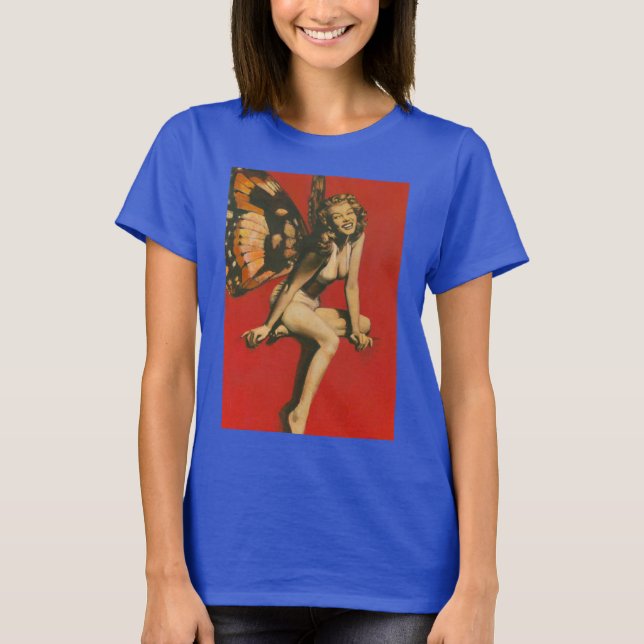 T-shirt vintage Fairy Burnout Ladies (Devant)