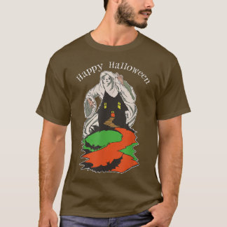 T-shirt Vintage Fantôme D'Inquiétude Survolant Une Éffraya