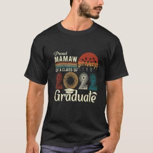 T-shirt Vintage Fier Mamaw D'Une Classe De 2022 Diplômé Se