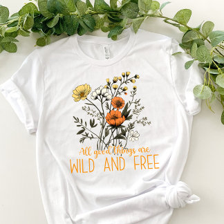 T-shirt Vintage flowers and Daisy In Love Wildflower 