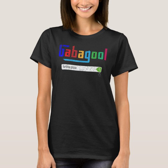 T-shirt Vintage Gabagool  Italian Slang (Devant)