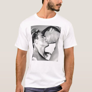 T-shirt Vintage Gay Hommes marins Kiss DADT
