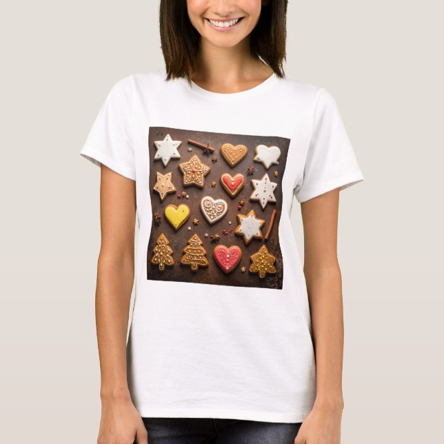 T-shirt Vintage Gingerbread Cookie Collection  (Devant)
