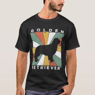 T-shirt Vintage - Golden Retriever Dog Retro les années 70