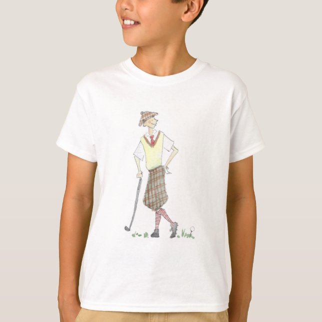 T-shirt Vintage Golfer Shirt (Devant)