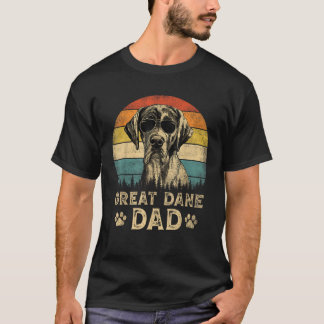 T-shirt Vintage Grand Danseur Papa Amoureux de les chiens