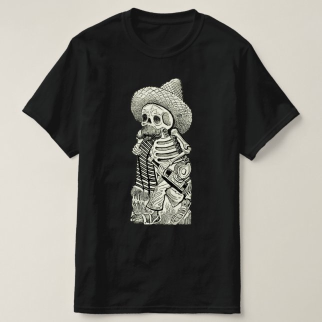 T-shirt Vintage graphique squelette (Design devant)
