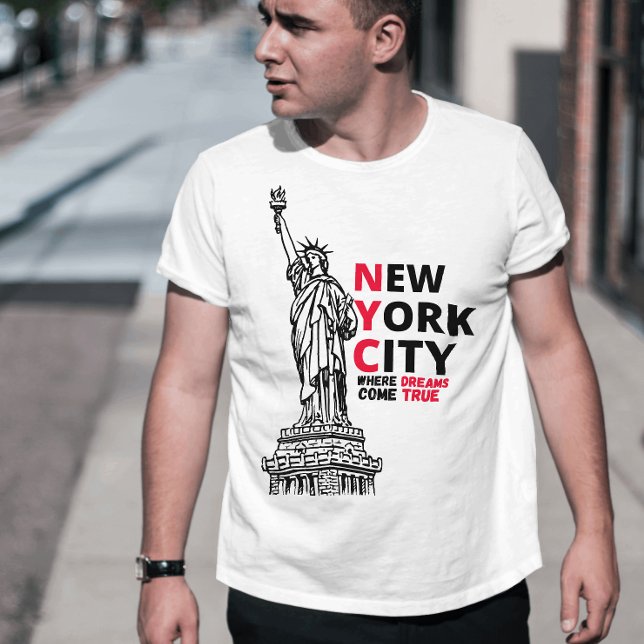 T-shirt Vintage Graphisme New York rêve américain (Créateur téléchargé)