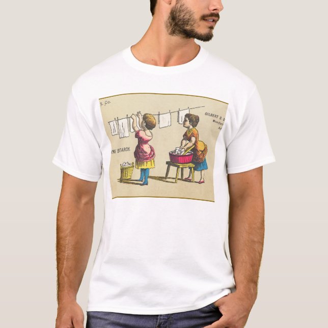 T-shirt Vintage Grave's Laundry Starch (Devant)