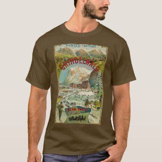T-shirt Vintage Grindelwald Swiss hivernale aventure de vo