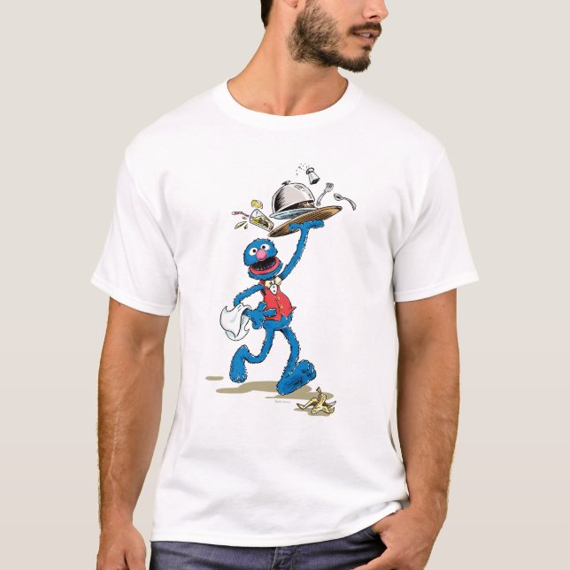 T-shirt Vintage Grover le serveur (Devant)