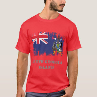 T-shirt Vintage Grunge South Georgia Island Flag Active