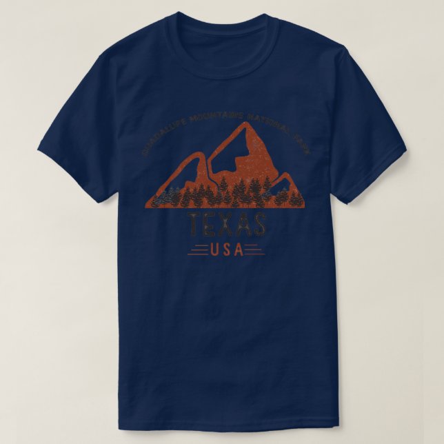 T-shirt Vintage Guadalupe Mountain National Park Texas Cl (Design devant)
