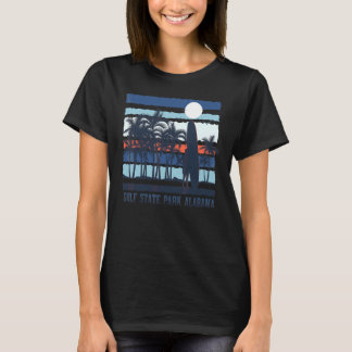 T-shirt Vintage Gulf State Park Alabama Été 80s Plage S