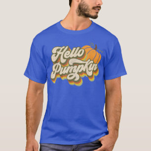 T-shirt Vintage Hello Pumpkin Spice Maple Fall Autumn Coll