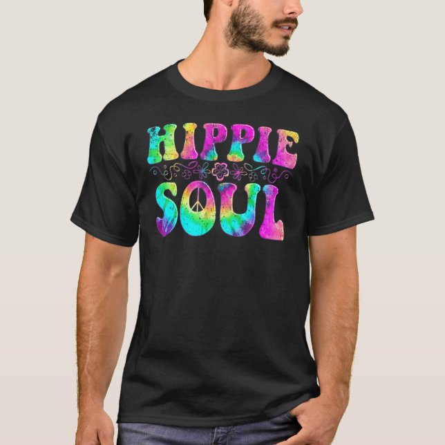 T-shirt Vintage Hippie Soul (Devant)