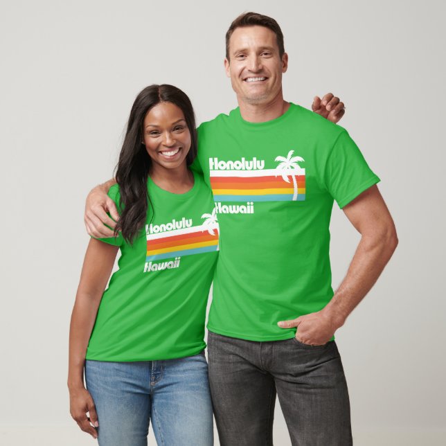 T-shirt Vintage Honolulu Hawaii (Unisexe)