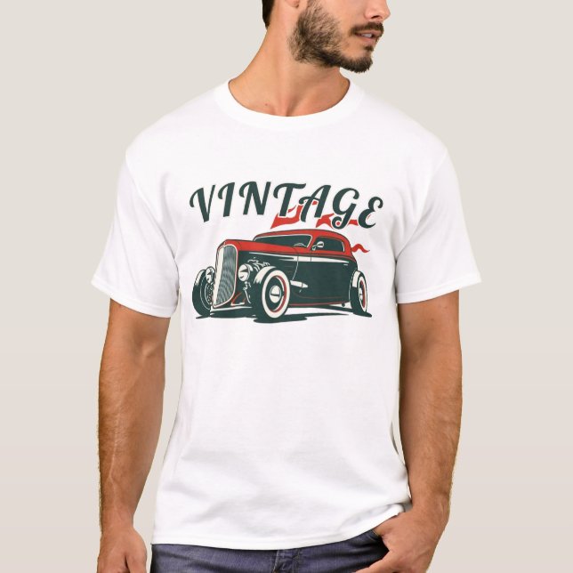 T-shirt Vintage Hot Rod (Devant)