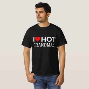 T-shirt VIntage I Love Hot Grandmas 