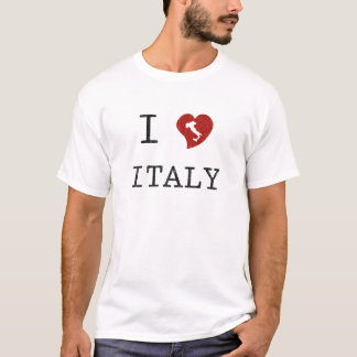 T-shirt Vintage I Love Italie