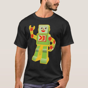 T-shirt Vintage I Love Robots Robotics Technicien ingénieu