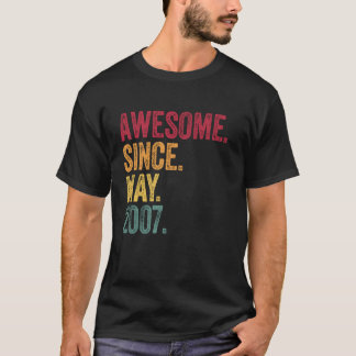 T-shirt Vintage - Incroyable depuis mai 2007 18e anniversa