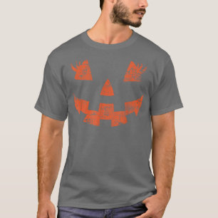 T-shirt Vintage JackOLantern face Citrouille Eyelashes Hal