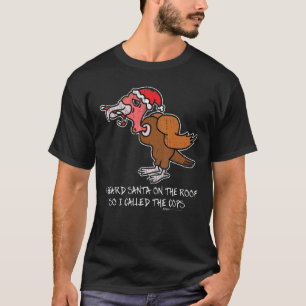 T-shirt Vintage J'Ai Entendu Père Noël Sur Le Toit Turquie
