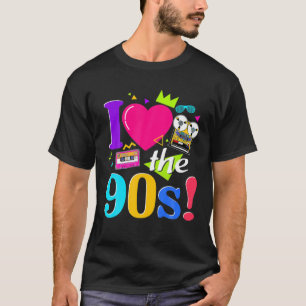 T-shirt Vintage J'Aime La Cassette Des Années 90 Made Me