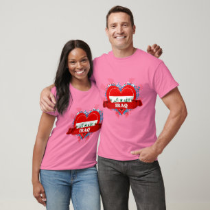 T-shirt Vintage J'aime l'Irak
