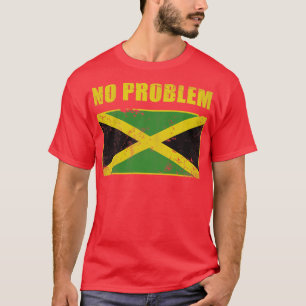 T-shirt Vintage Jamaïque Pas de problème Drapeau Jamaïcain