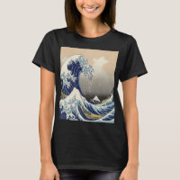vintage japonais art paysage océanique grande vagu