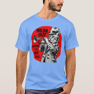 T-shirt Vintage Jazz Cat Trumpet - unique