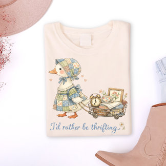T-shirt vintage "Je préfère faire du shopping dans