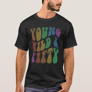 T-shirt Vintage JEUNE SAUVAGE & CINQUANTE Retro 50e annive