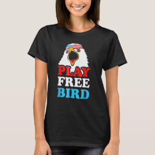 T-shirt Vintage Jouer gratuitement Oiseau Bald Eagle Ameri