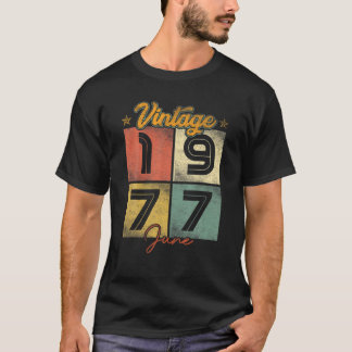 T-shirt Vintage juin 1977 Edition limitée 45 ans