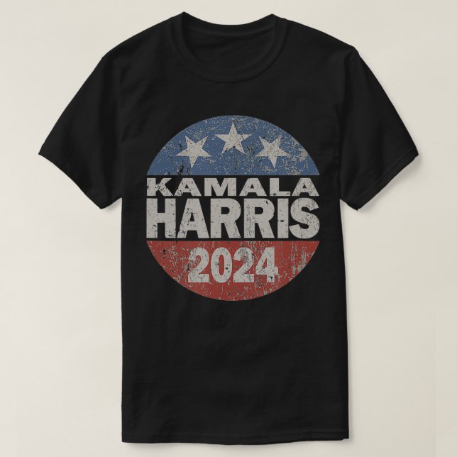 T-shirt Vintage Kamala Harris 2024 (Design devant)