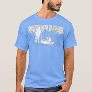 T-shirt Vintage Kayak Fishing Kayak Kayak Angler Basse F