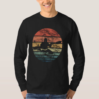 T-shirt Vintage Kayak   Lake Life Boating Paddler Canoe Ka