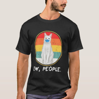 T-shirt Vintage Khao Manee Ew Personnes Chat Portant Un Ma