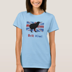 T-Shirt Vintage Kiwi Britannique pour Femme