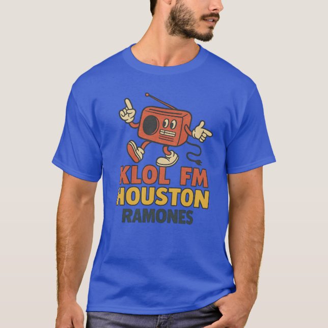 T-shirt Vintage KLOL Houston (Devant)
