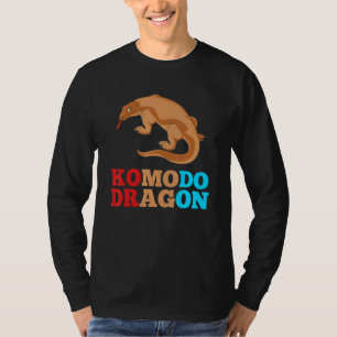 T-shirt Vintage Komodo Moniteur Reptile Lizard Komodo Drag